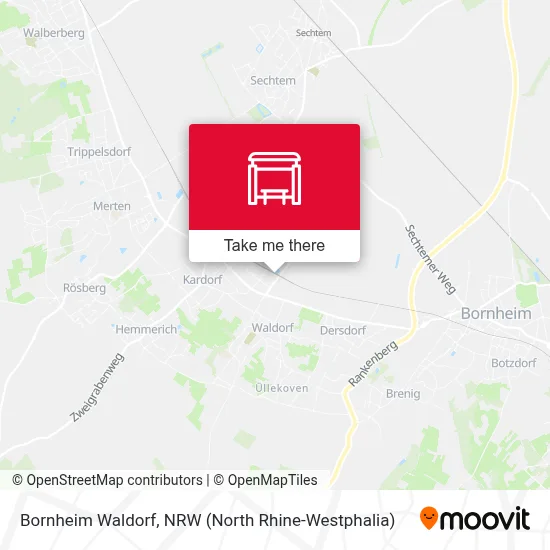 Bornheim Waldorf map