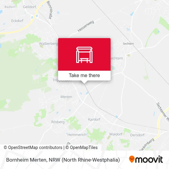 Bornheim Merten map