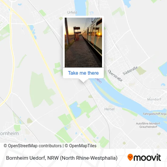Bornheim Uedorf map