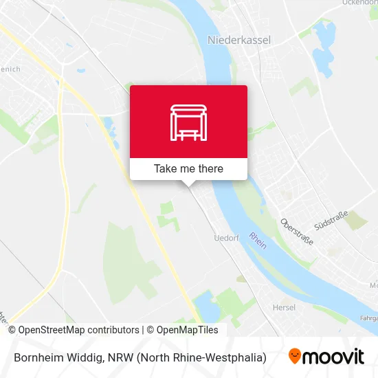 Bornheim Widdig map