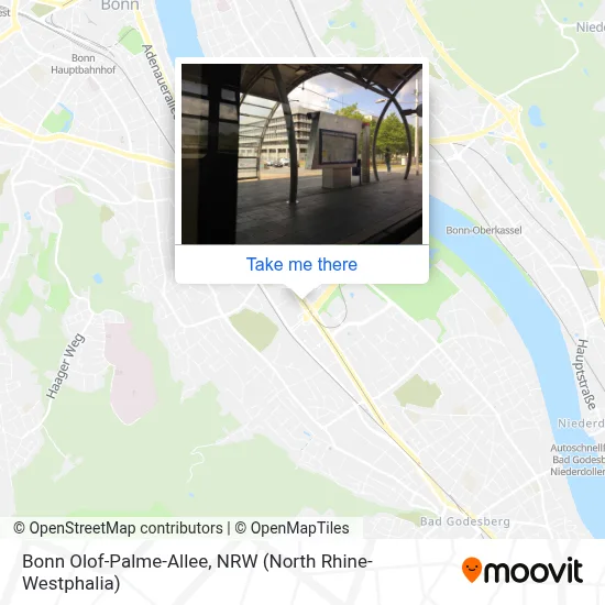 Bonn Olof-Palme-Allee map