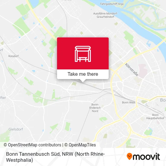Bonn Tannenbusch Süd map