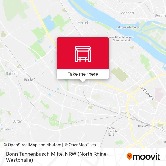Bonn Tannenbusch Mitte map