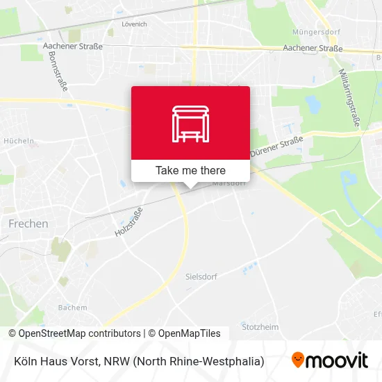Köln Haus Vorst map