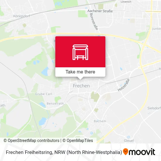 Frechen Freiheitsring map