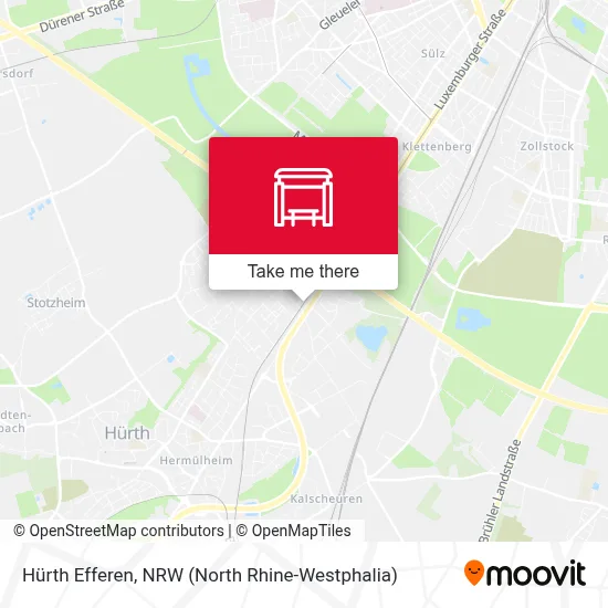 Hürth Efferen map