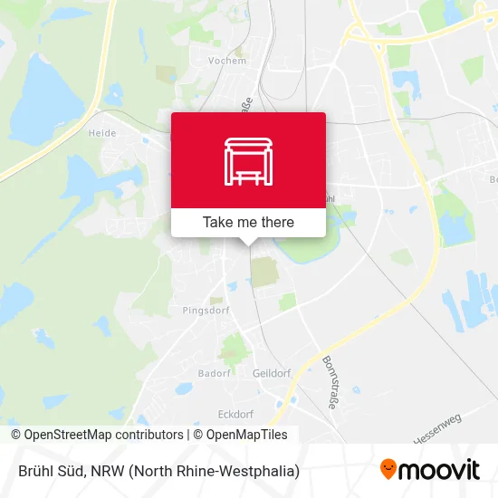 Brühl Süd map