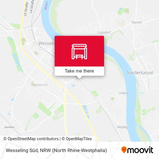 Wesseling Süd map