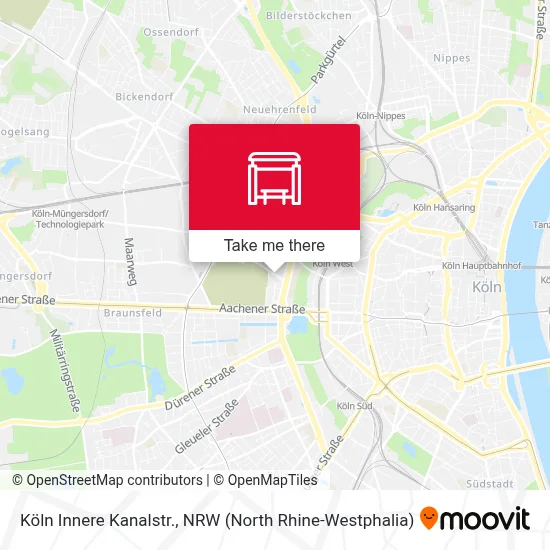 Köln Innere Kanalstr. map