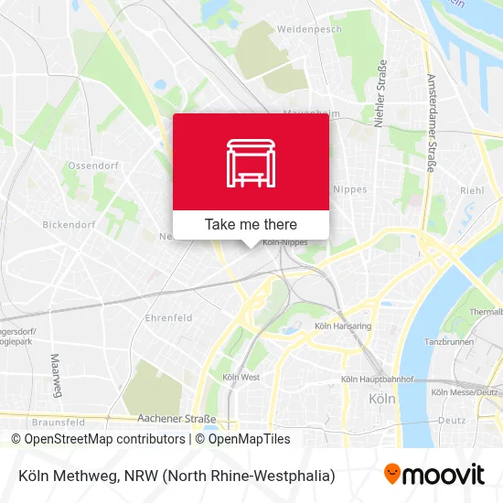 Köln Methweg map