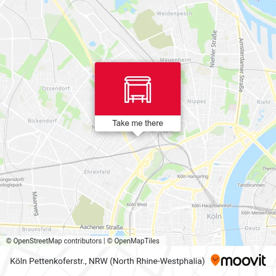 Köln Pettenkoferstr. map