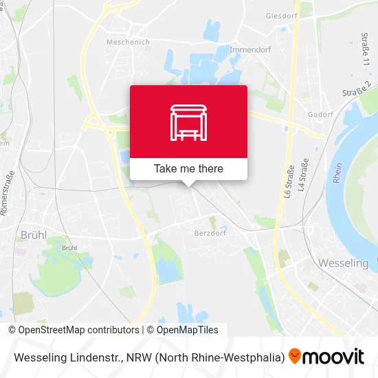 Wesseling Lindenstr. map