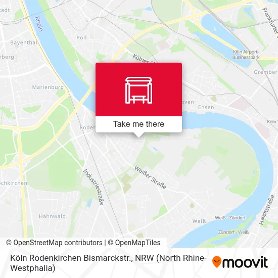 Köln Rodenkirchen Bismarckstr. map