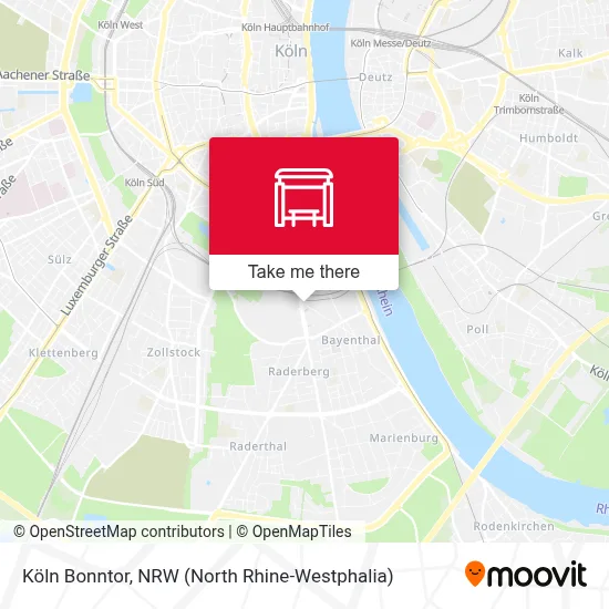 Köln Bonntor map
