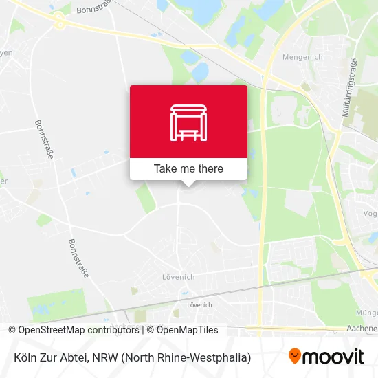 Köln Zur Abtei map