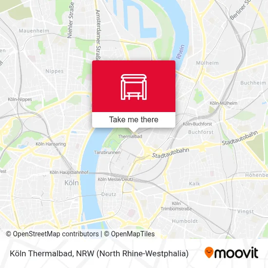 Köln Thermalbad map