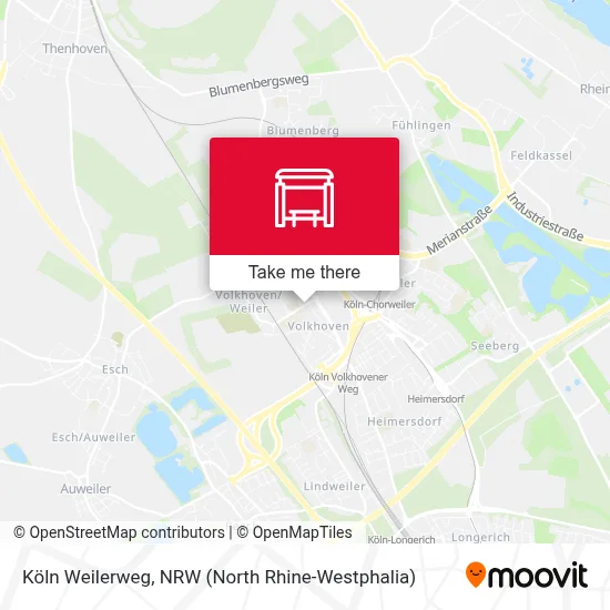 Köln Weilerweg map