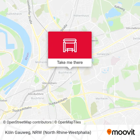 Köln Gauweg map