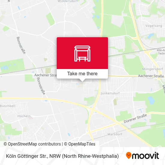 Köln Göttinger Str. map