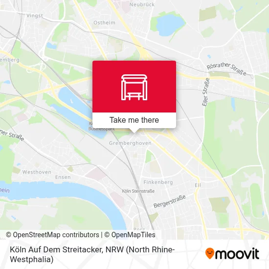 Köln Auf Dem Streitacker map