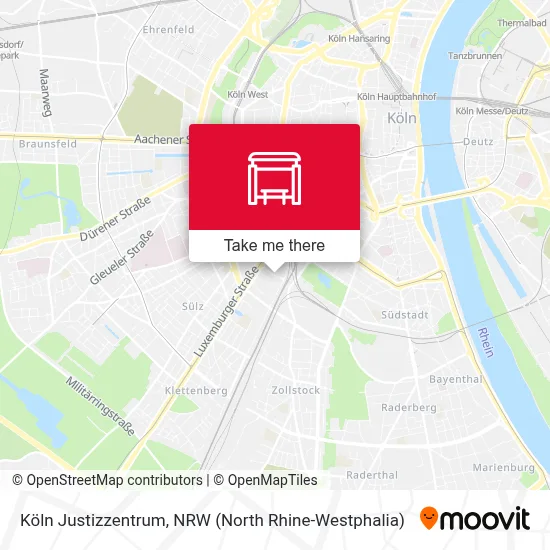 Köln Justizzentrum map