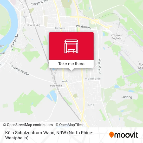 Köln Schulzentrum Wahn map