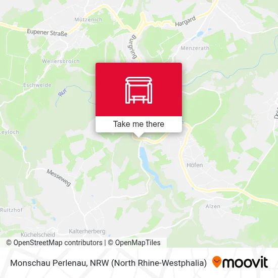 Monschau Perlenau map