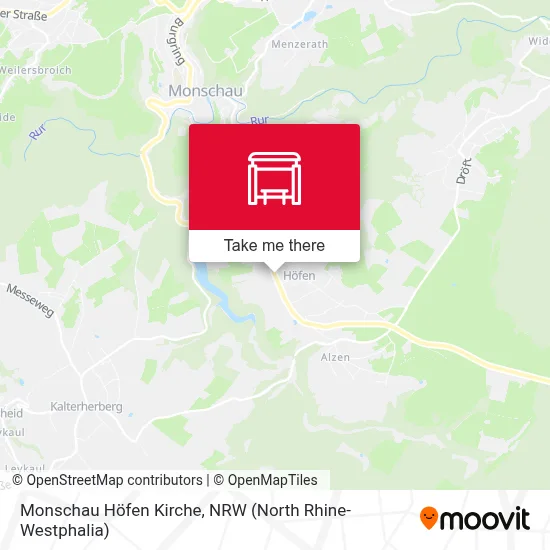 Monschau Höfen Kirche map