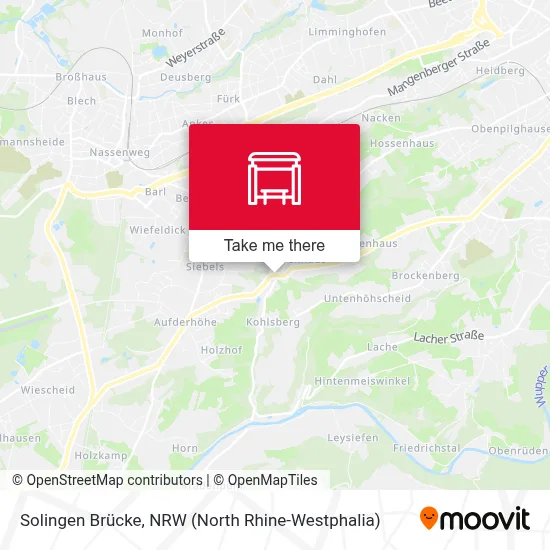 Solingen Brücke map