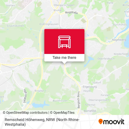 Remscheid Höhenweg map