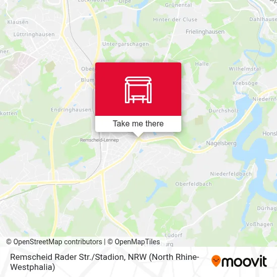 Remscheid Rader Str./Stadion map