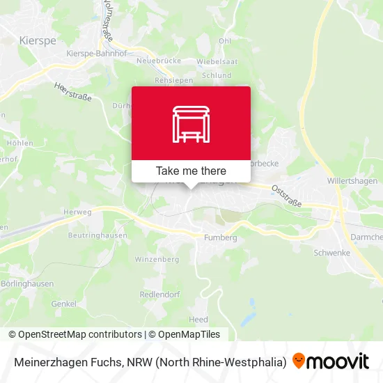 Карта Meinerzhagen Fuchs