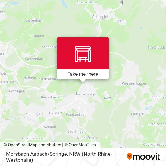 Morsbach Asbach/Springe map