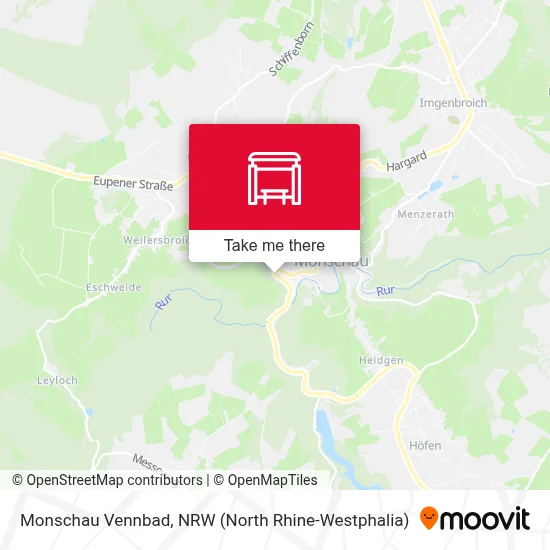 Monschau Vennbad map
