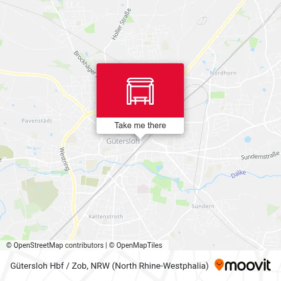 Gütersloh Hbf / Zob map