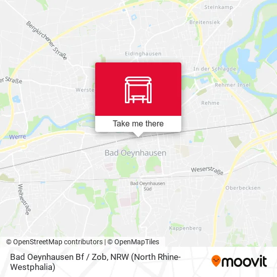Карта Bad Oeynhausen Bf / Zob