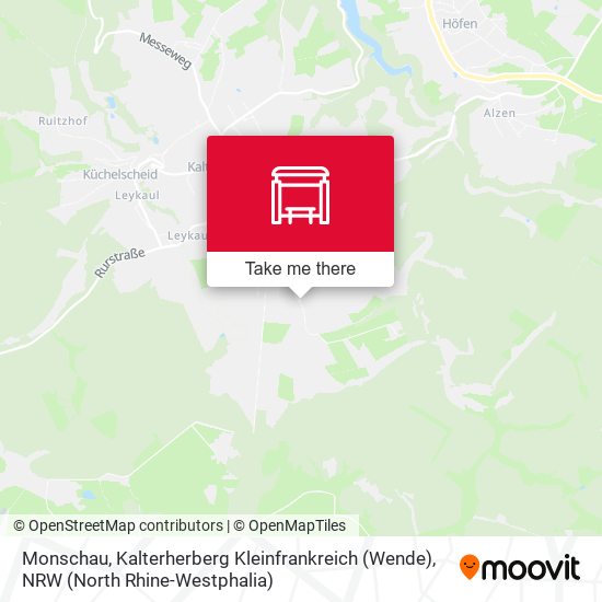 Monschau, Kalterherberg Kleinfrankreich (Wende) map