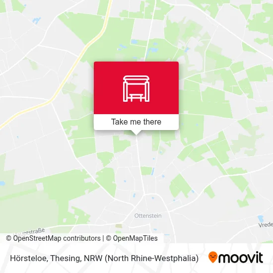 Hörsteloe, Thesing map