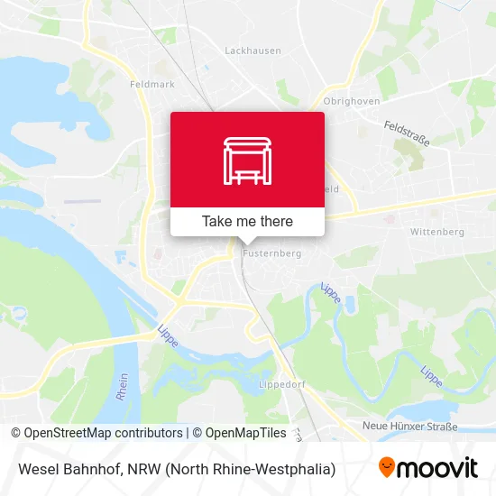 Wesel Bahnhof map