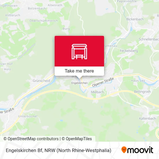 Engelskirchen Bf map