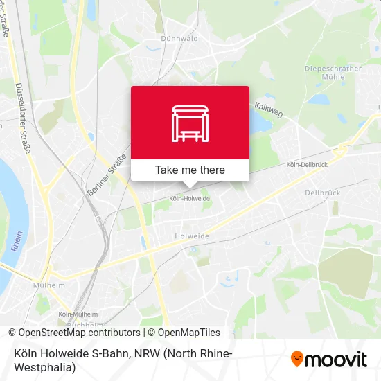 Köln Holweide S-Bahn map