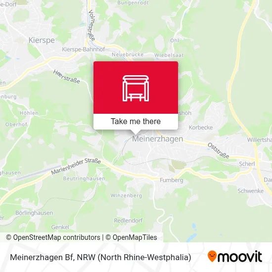 Meinerzhagen Bf map