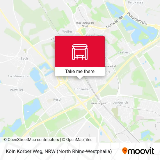 Köln Korber Weg map