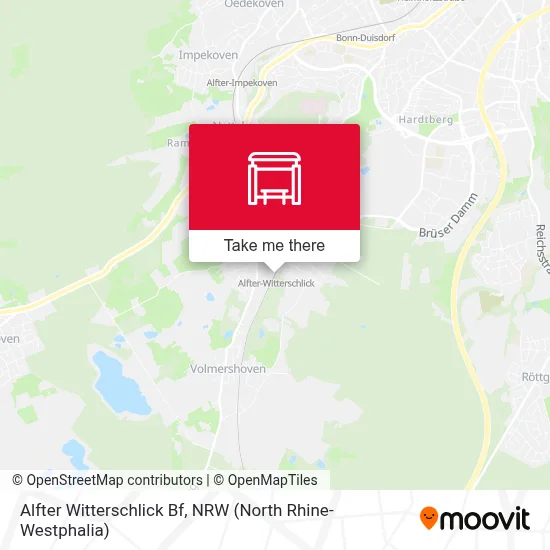 Alfter Witterschlick Bf map