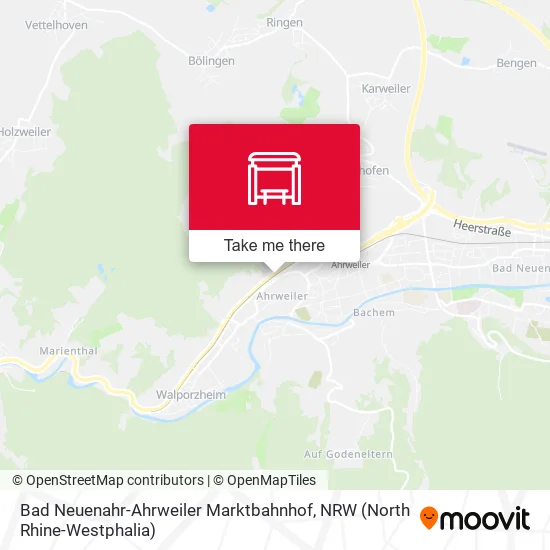 Карта Bad Neuenahr-Ahrweiler Marktbahnhof