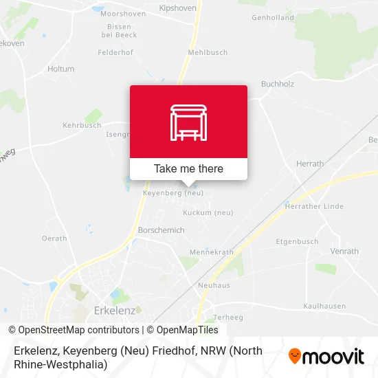 Карта Erkelenz, Keyenberg (Neu) Friedhof