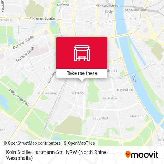 Köln Sibille-Hartmann-Str. map