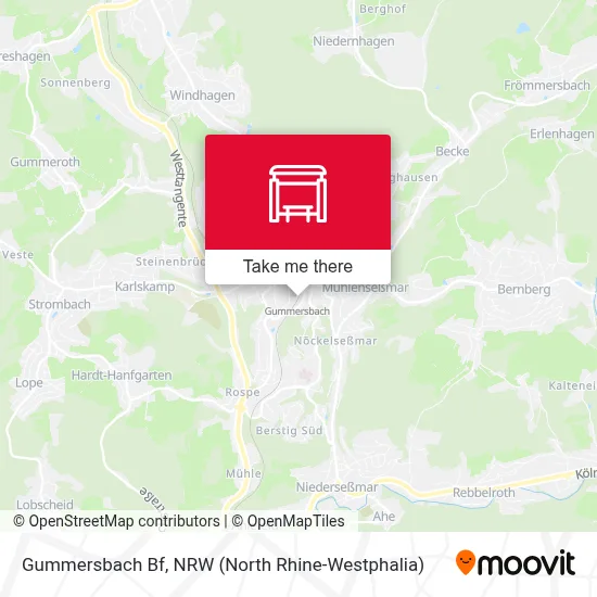 Gummersbach Bf map