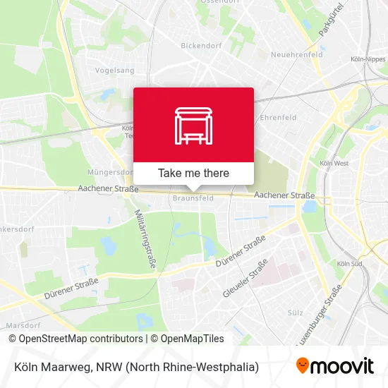 Köln Maarweg map