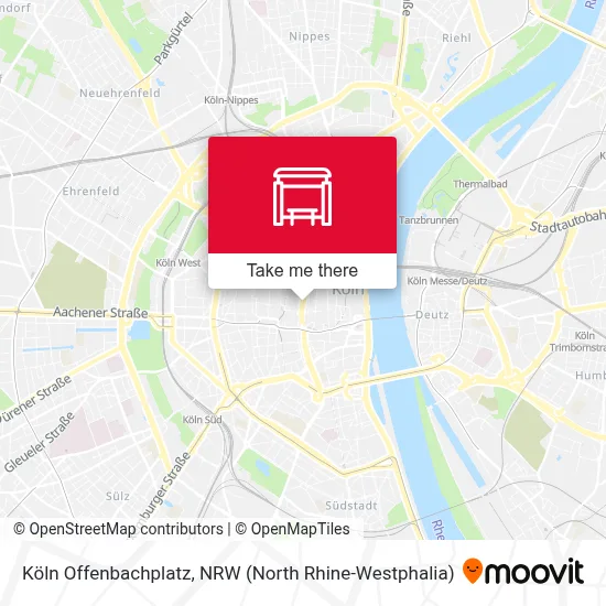 Köln Offenbachplatz map